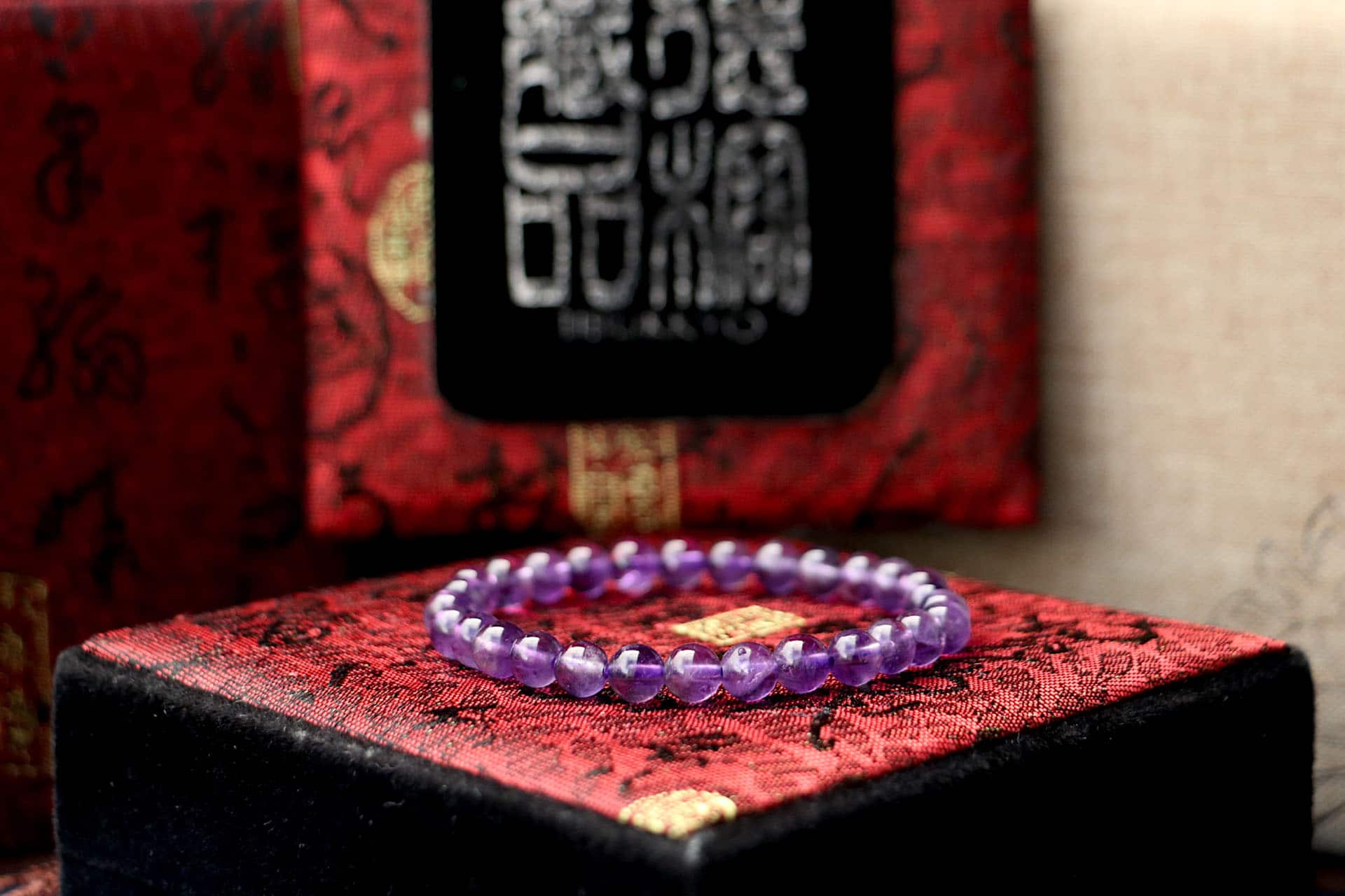 Taiwan Derong Collection | Raw ore undyed amethyst bracelet 8mm