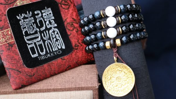 Taiwan Derong Collection｜Original ore undyed blue tiger eye 8mm108 pieces｜Clams｜Jiugong Bagua brand of brass