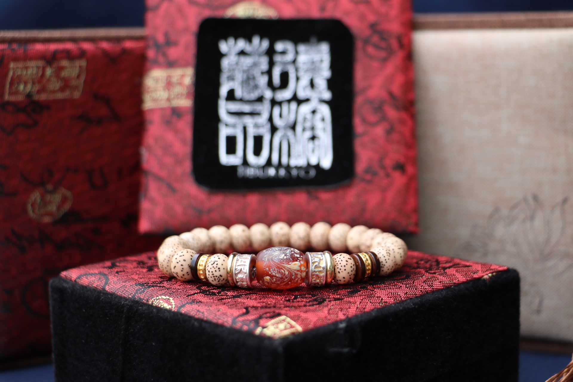 Taiwan Derong Collection｜3A+ Xingyue Bodhi 7x9mm Barrel Beads｜Painted Glass Beads