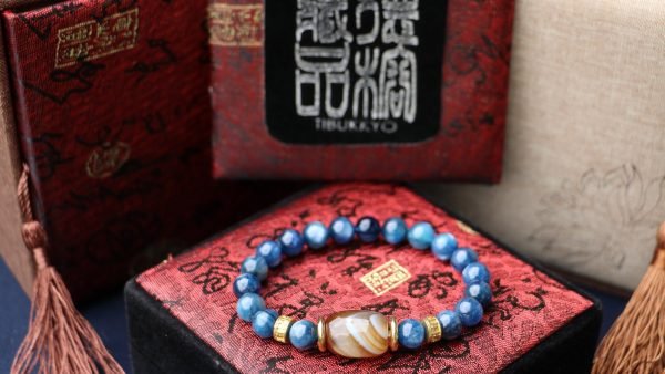 Taiwan Derong Collection｜Raw ore non-dyed kyanite 8mm hand beads｜Silk agate
