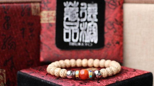 台灣德榕藏品｜A++星月菩提子8mm圓珠｜柿子紅南紅瑪瑙