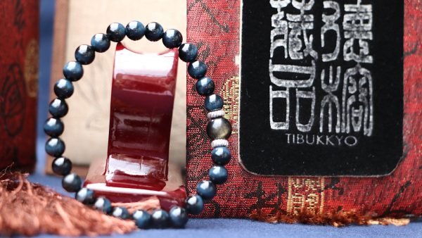 台灣德榕藏品｜原礦無染色藍虎眼石手珠8mm｜金曜石