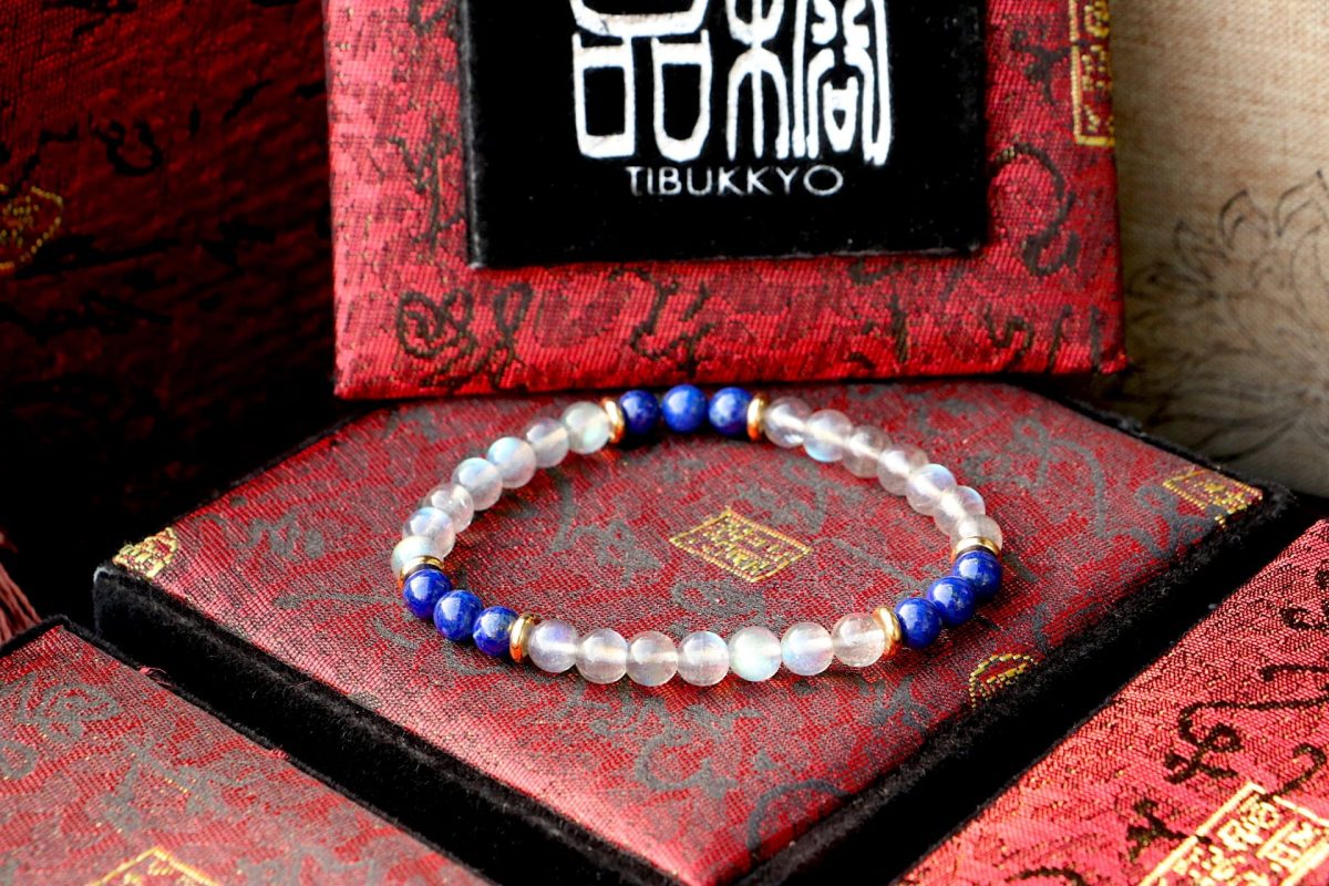 Taiwan Derong Collection｜Raw undyed labradorite 6mm round beads｜Gray moonlight｜Raw undyed lapis lazuli beads