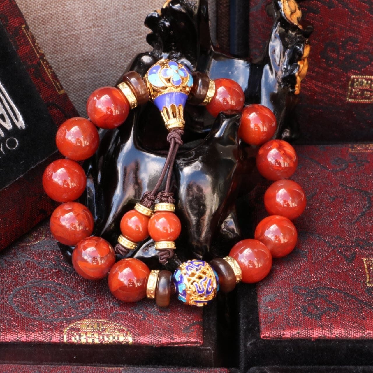 火焰紋南紅瑪瑙 | TIBUKKYO德榕藏品