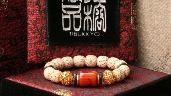 台灣德榕藏品｜A++星月菩提手珠10x10mm鼓珠｜火焰紋南紅瑪瑙桶珠