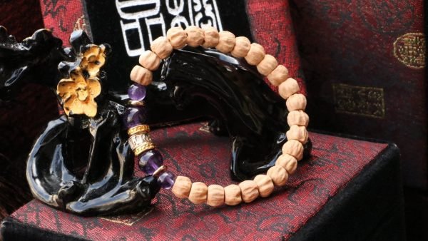 台灣德榕藏品｜西藏熱振柏香籽5x7mm矮樁型｜原礦無染色紫水晶