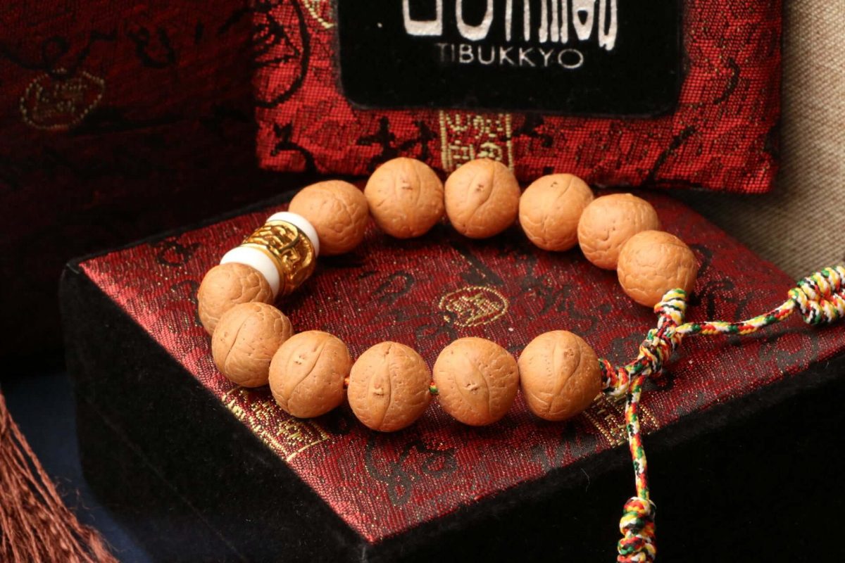 Taiwan Derong Collection｜Nepal orthodox phoenix-eyed Bodhi hand beads 14mm｜Brass six-character proverb beads｜Telescopic knot