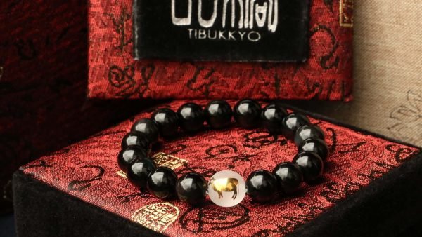 台灣德榕藏品｜原礦無染色黑曜石10mm手珠｜生肖手珠