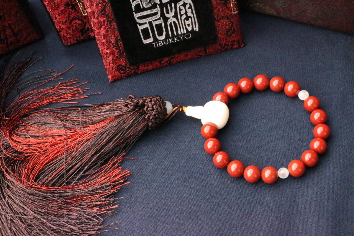 Taiwan Derong Collection｜Exquisite persimmon red south red agate hand beads 10mm｜Full color and full meat｜Raw ore non-dyed moonstone｜Tassel style｜Clam Buddha head