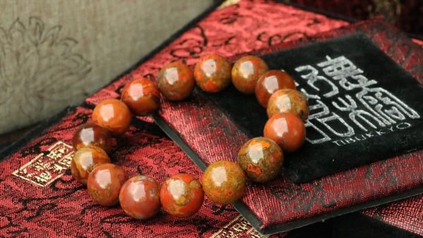 台灣德榕藏品｜原礦白瑪瑙手珠12x8mm蘋果圓珠｜瑪瑙手串