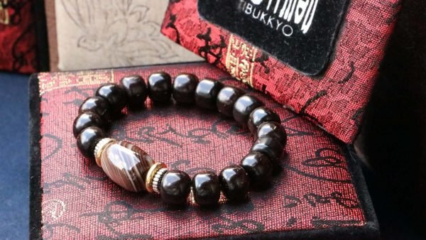 台灣德榕藏品｜精品印尼料椰蒂8x6mm桶珠｜原礦無染色蠶絲瑪瑙