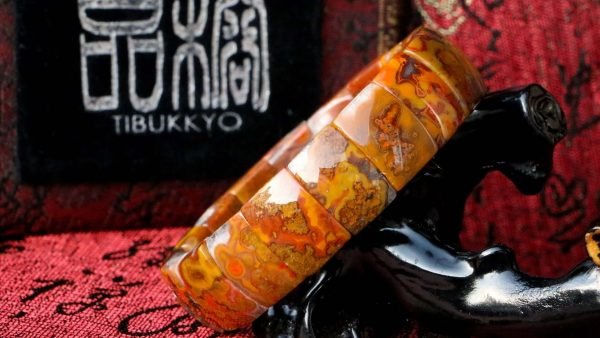 台灣德榕藏品｜原礦戰國紅瑪瑙手排15.6x12mm｜戰國紅手排｜宣化料｜天然紋理多