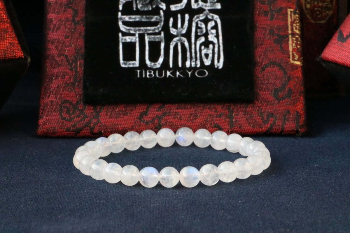 Taiwan Derong Collection｜Original undyed white moonstone hand beads 6mm round beads｜Moonstone beads