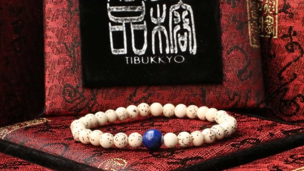 台灣德榕藏品｜4A+精品星月菩提6mm圓珠｜原礦無染色青金石隔珠