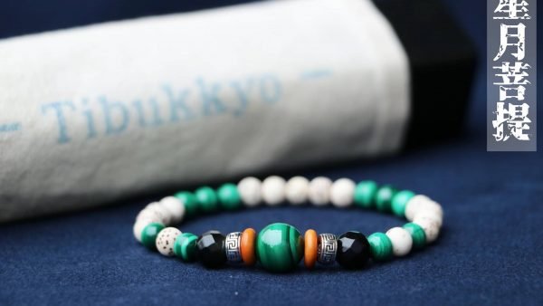 台灣德榕藏品｜精品星月菩提手珠6mm圓珠｜原礦無染色孔雀石
