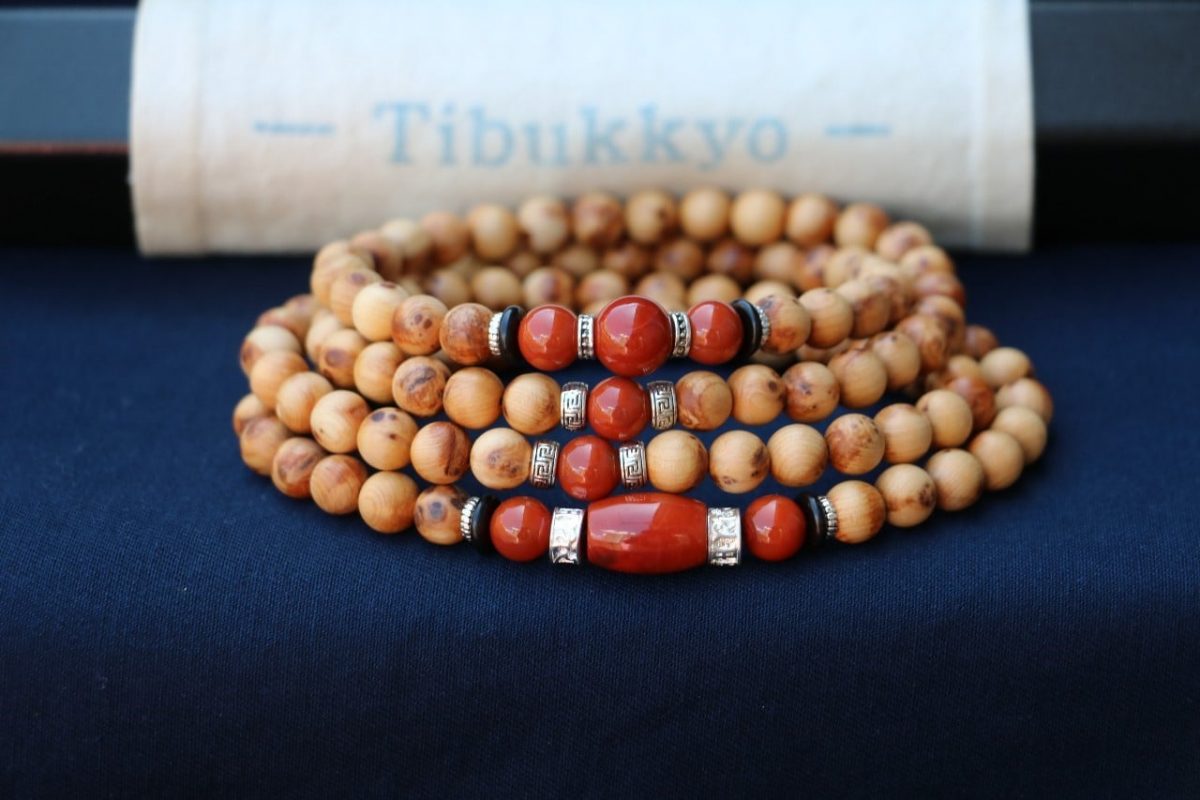 Taiwan Derong Collection｜108 Taihang Thuja 8mm Round Beads｜Original Persimmon Red South Red Agate