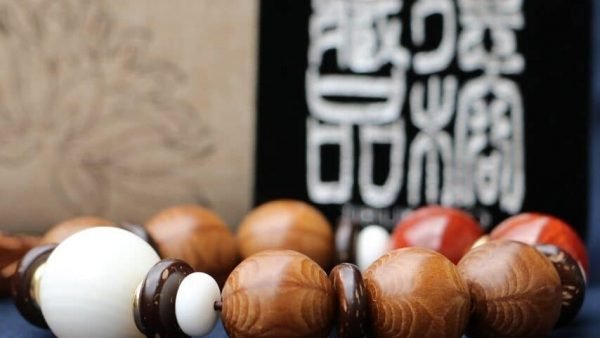 TIBUKKYO台灣德榕藏品｜特精工老料滿花六道木20mm手珠型｜天然硨磲隔珠｜紅玉髓