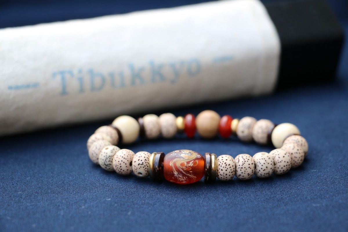 TIBUKKYO Taiwan Derong Collection｜Exquisite Xingyue Bodhi hand beads 8x6mm apple round｜Painted glass beads｜Dry grinding in the first month