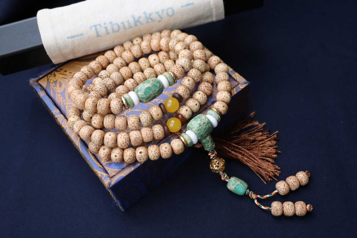TIBUKKYO Taiwan Derong Collection｜Exquisite Xingyue Bodhi 7x9mm Barrel Beads 108pcs｜Emperor Stone Beads｜Customized Bead Design