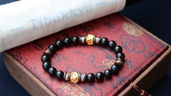 台灣德榕藏品｜精品印尼料椰蒂8mm圓珠｜蓮花造型黃銅隔珠