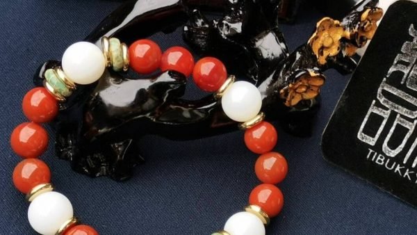 台湾大龍コレクション｜柿赤南方紅瑪瑙細珠10mm｜半翡翠大玉セパレータービーズ｜フルカラー＆フレッシュ