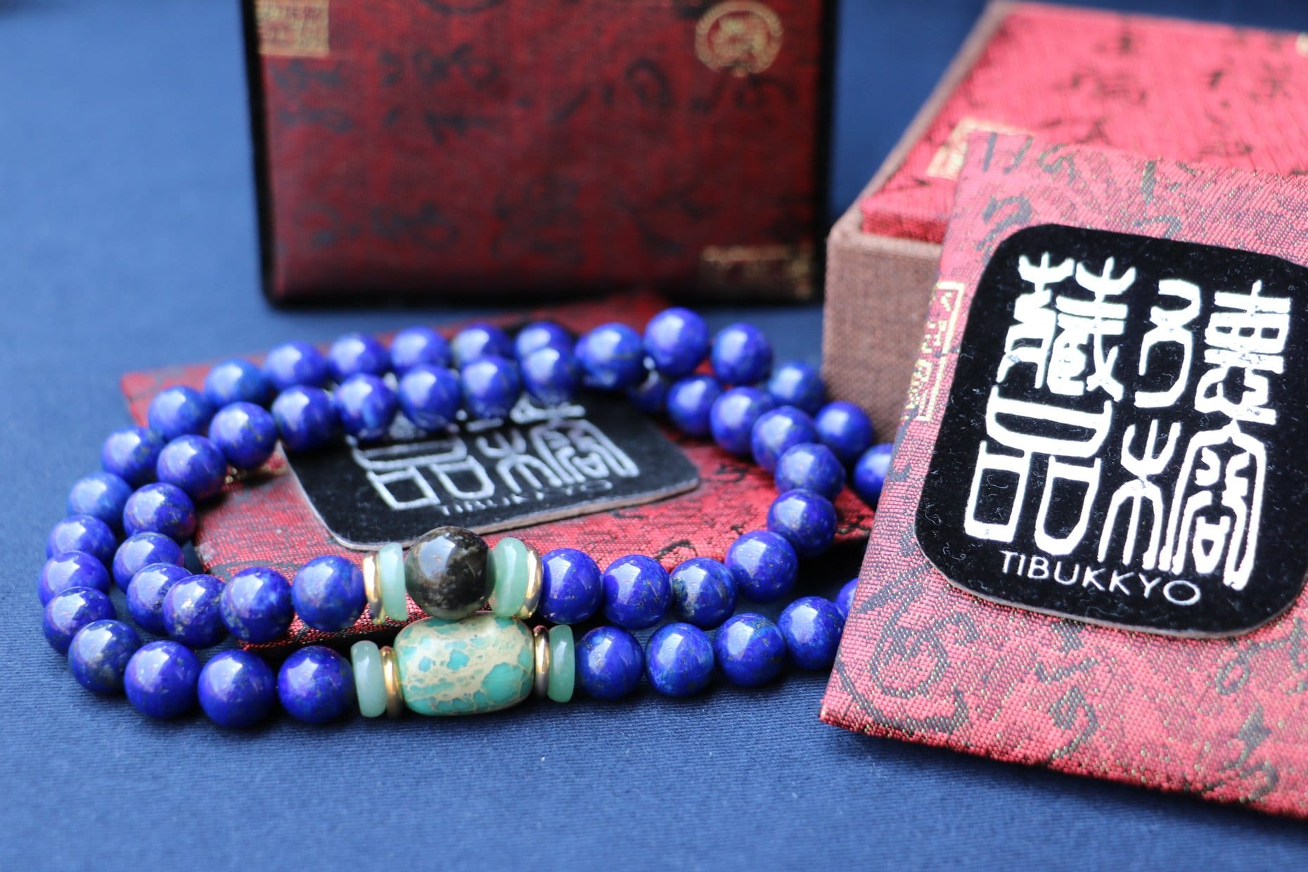 Taiwan Derong Collection｜Original undyed lapis lazuli hand beads 10mm54 pieces｜Less gold and less white boutique｜Emperor stone｜Obsidian beads