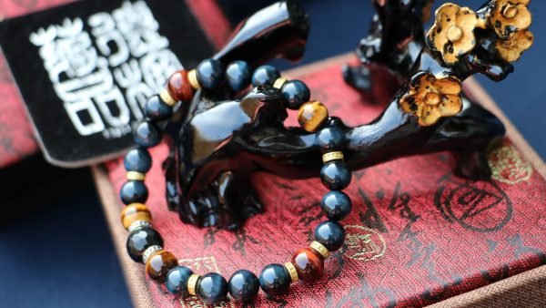 台灣德榕藏品｜原礦無染色藍虎眼石手珠8mm｜虎眼石多寶手珠