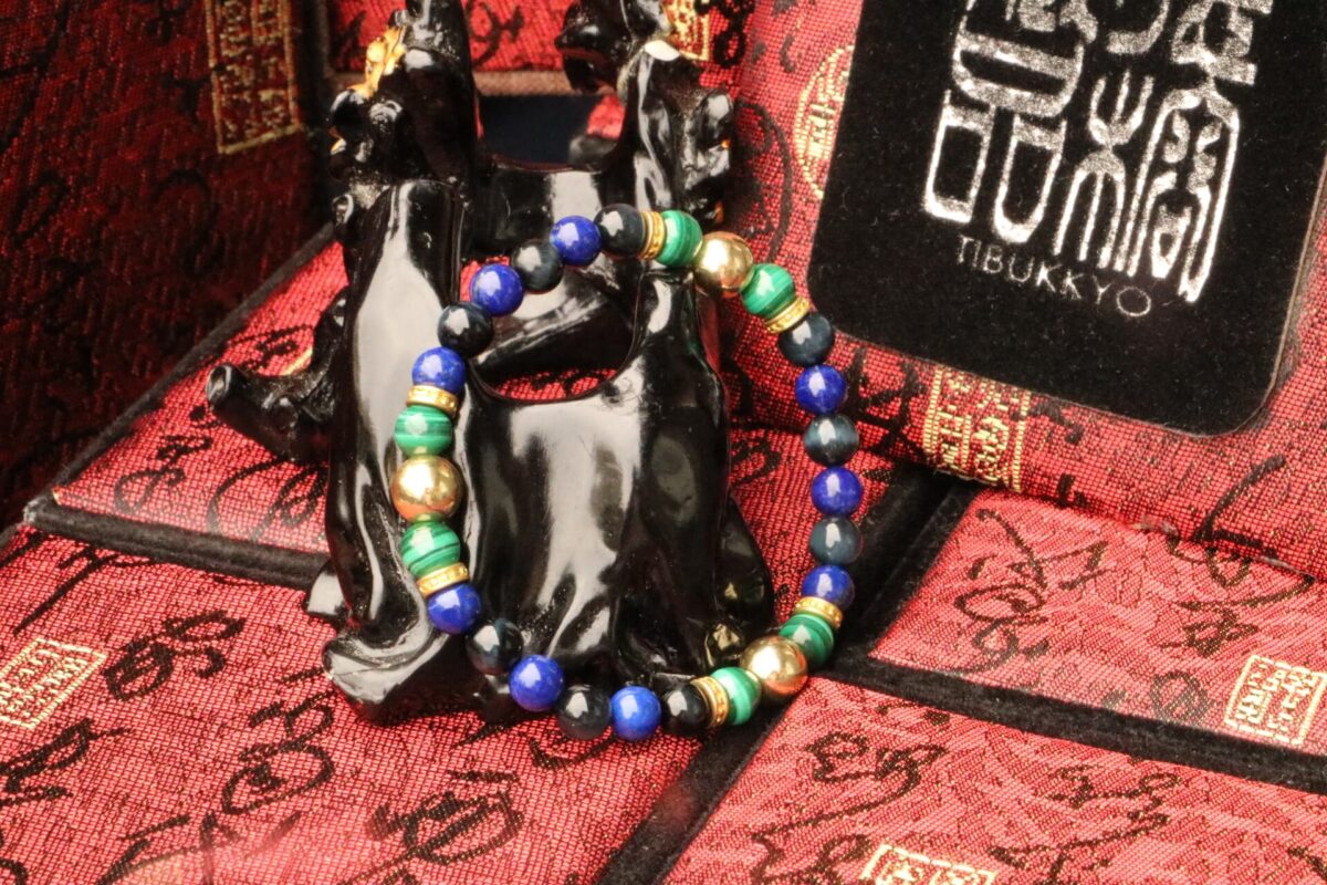 TIBUKKYO Taiwan Derong Collection｜Original undyed lapis lazuli hand beads 6mm｜Malachite beads｜Blue tiger eye stone