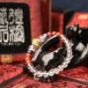 台灣德榕藏品 原礦天然白水晶 6mm圓珠 | 柿子紅南紅瑪瑙