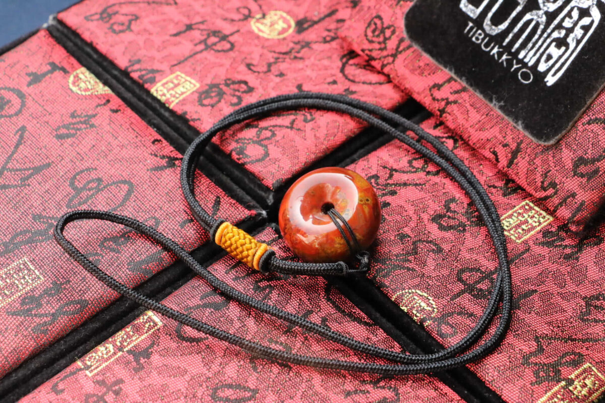 Taiwan Derong Collection｜Original Warring States Red Agate Safety Buckle Pendant｜23.5mmX14.3mm
