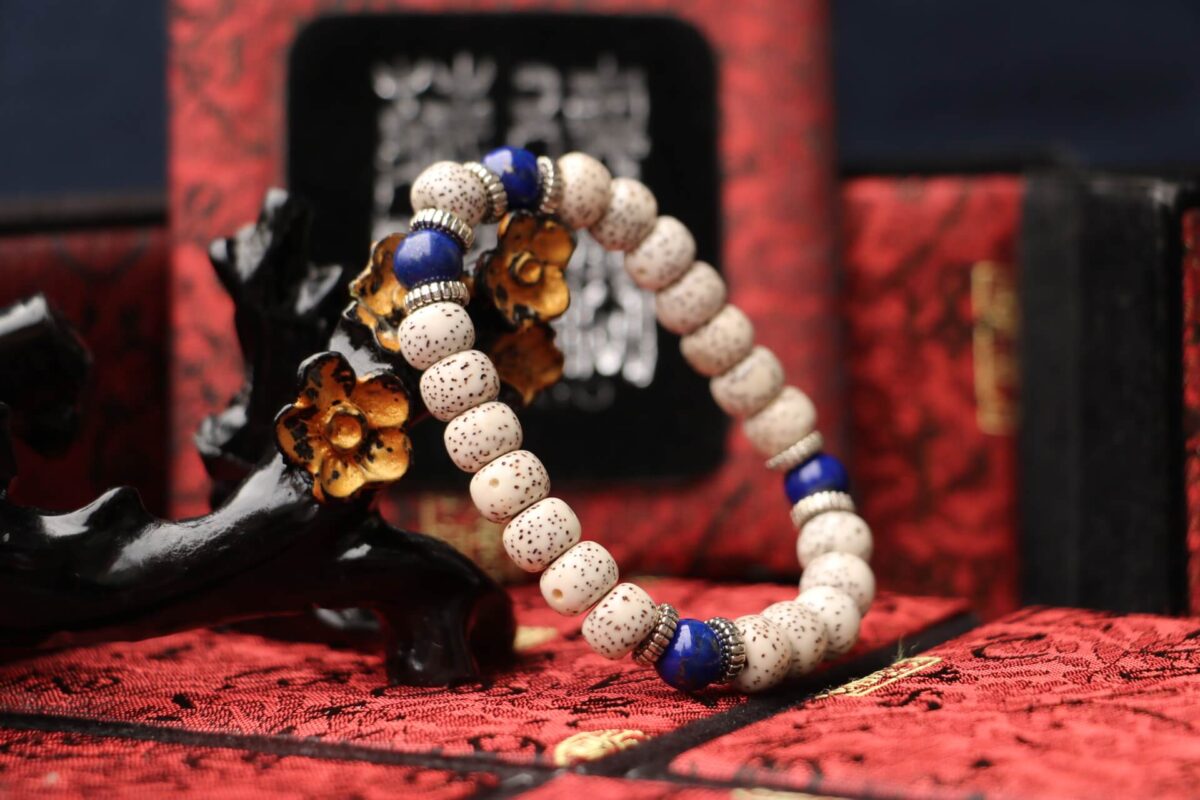 Tibukkyo Taiwan Derong Collection｜Boutique Xingyue Bodhi 7x9mm round beads｜Original undyed lapis lazuli beads