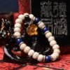 Tibukkyo台灣德榕藏品｜精品星月菩提7x9mm圓珠｜原礦無染色青金石隔珠