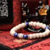 Tibukkyo台灣德榕藏品｜精品星月菩提7x9mm圓珠｜原礦無染色青金石隔珠