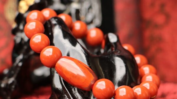 台灣德榕藏品｜精品南紅瑪瑙手珠9.5mm｜滿色滿肉