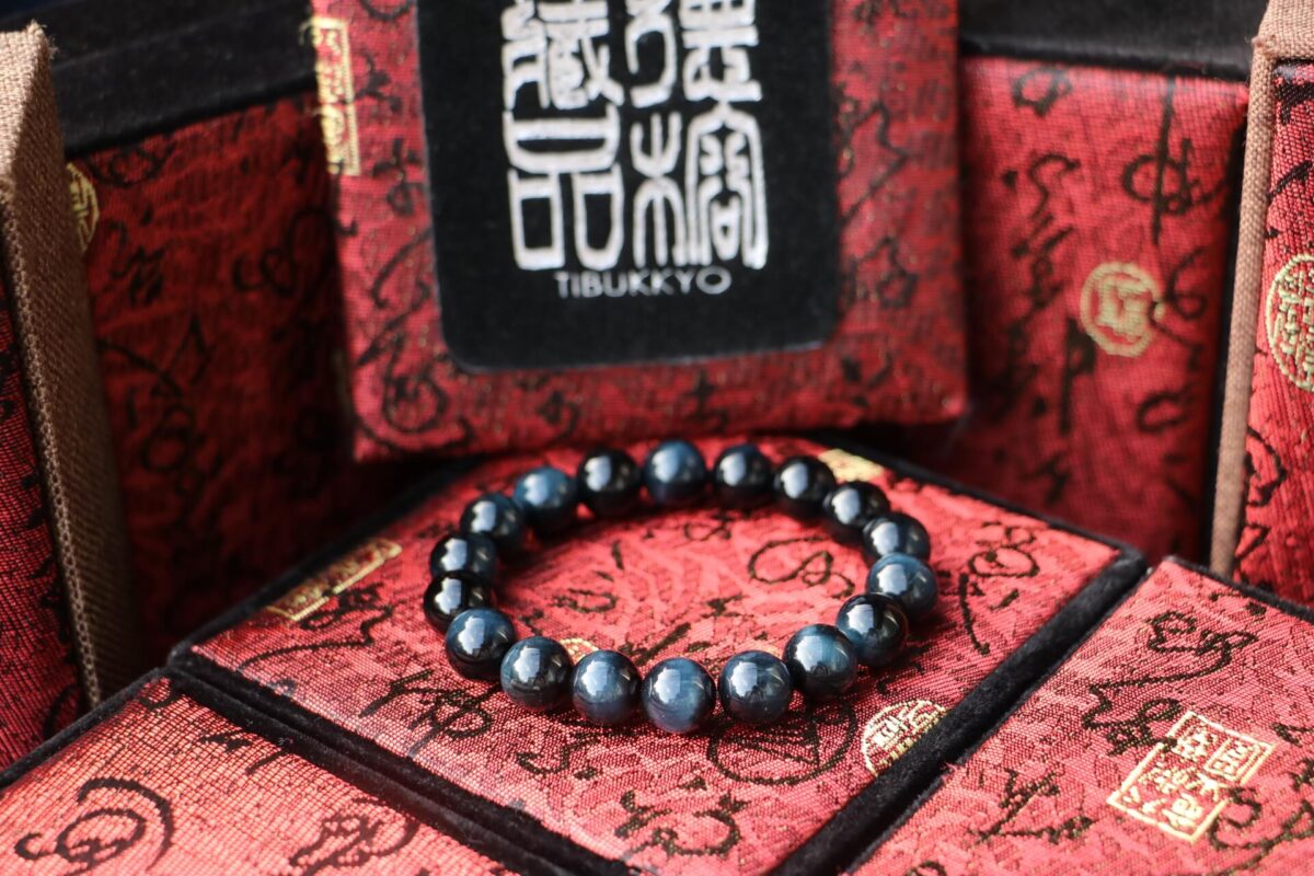 Taiwan Derong Collection｜Original undyed blue tiger eye stone hand beads 10mm｜Eagle eye stone