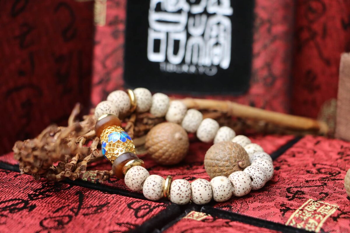 Tibukkyo Taiwan Derong Collection｜Exquisite Xingyue Bodhi 10x8mm Barrel Beads｜Brass Cloisonne Barrel Beads
