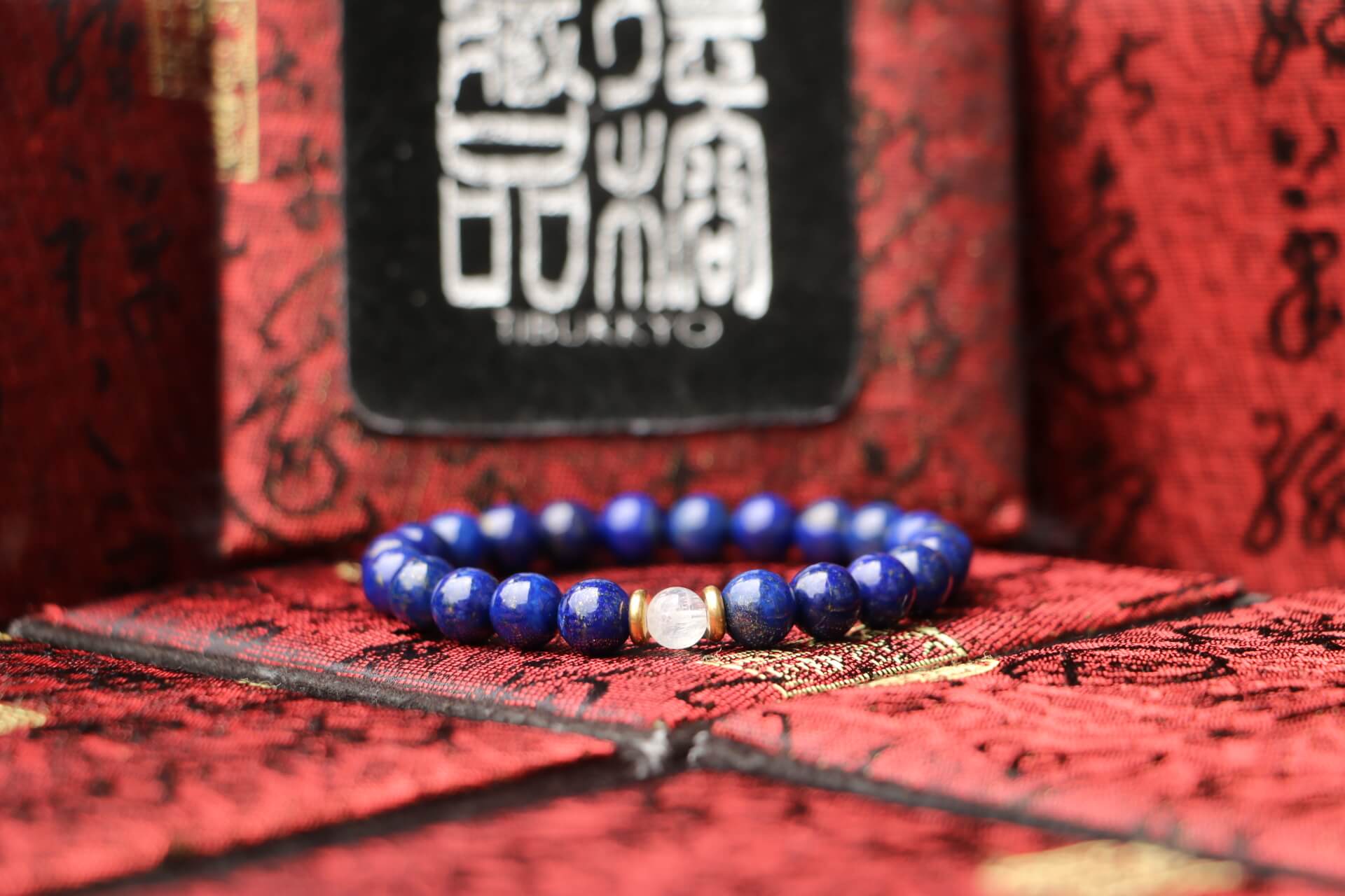 TIBUKKYO Taiwan Derong Collection｜Original undyed lapis lazuli hand beads 6mm｜Moonstone beads