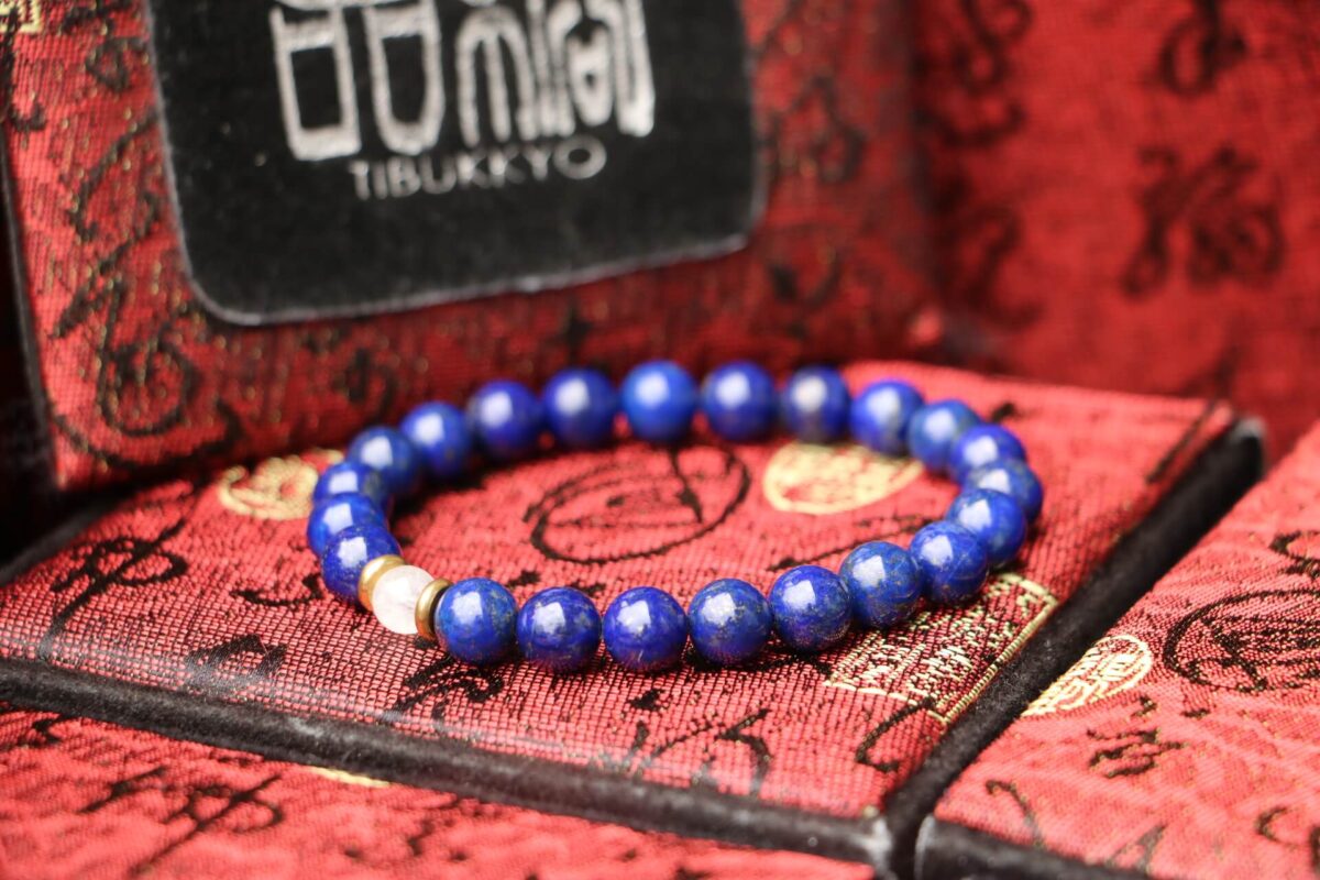 TIBUKKYO Taiwan Derong Collection｜Original undyed lapis lazuli hand beads 6mm｜Moonstone beads