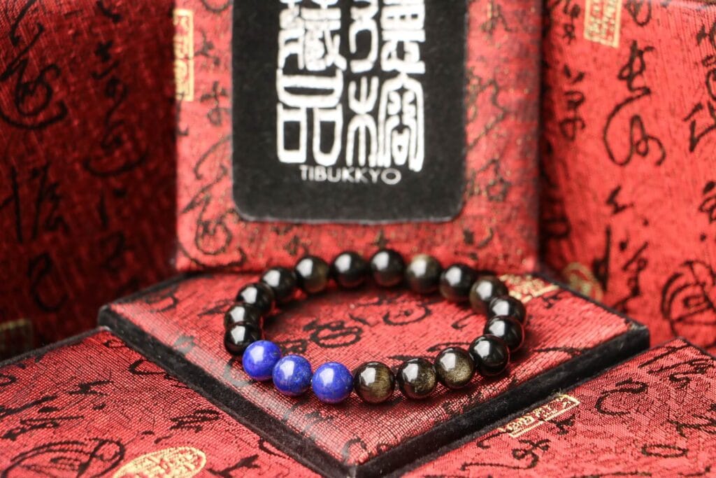 Taiwan Derong Collection｜Original undyed obsidian hand beads 8mm｜Lapis lapis lazuli beads