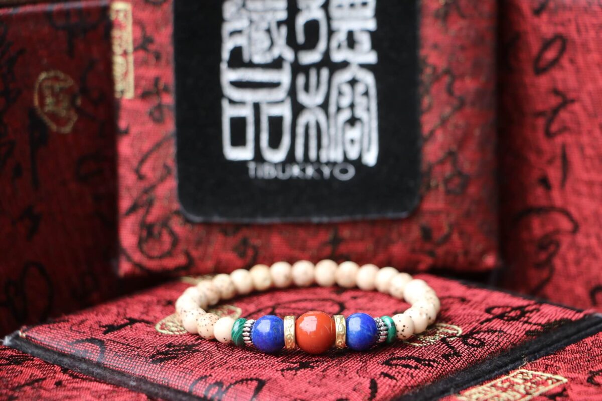 Taiwan Derong Collection｜Exquisite Xingyue Bodhi Beads 6mm｜South Red Agate｜Lapis Lazuli Beads