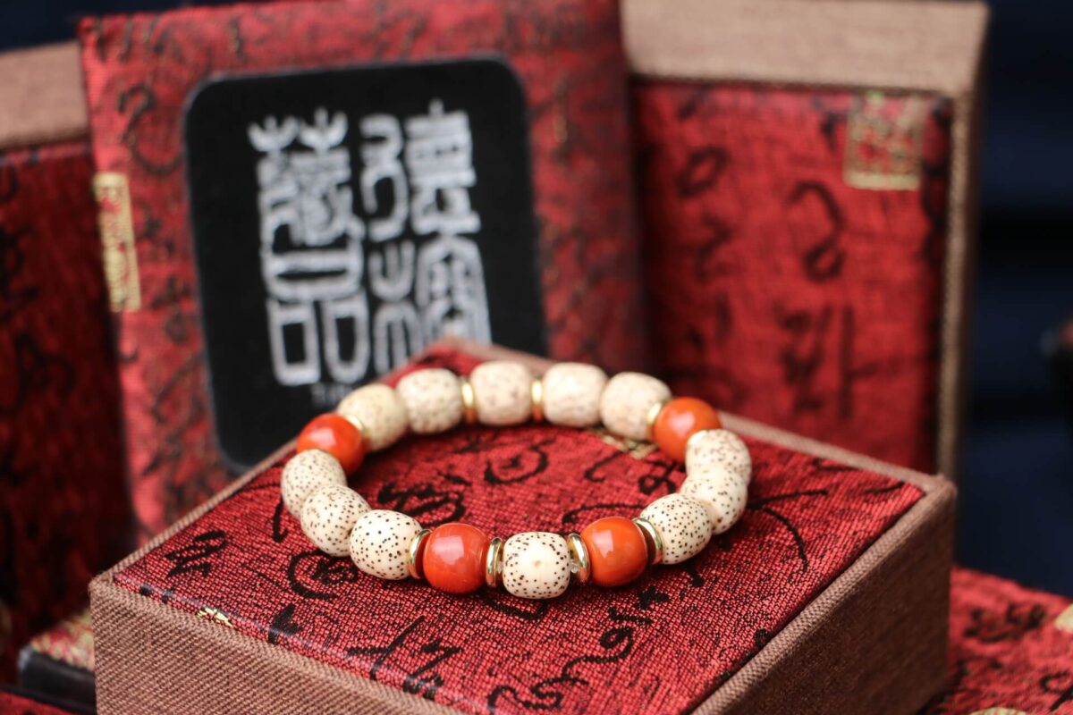 Taiwan Derong Collection｜A++ Xingyue Bodhi Hand Beads 10x10mm Drum Beads｜Southern Red Agate Beads
