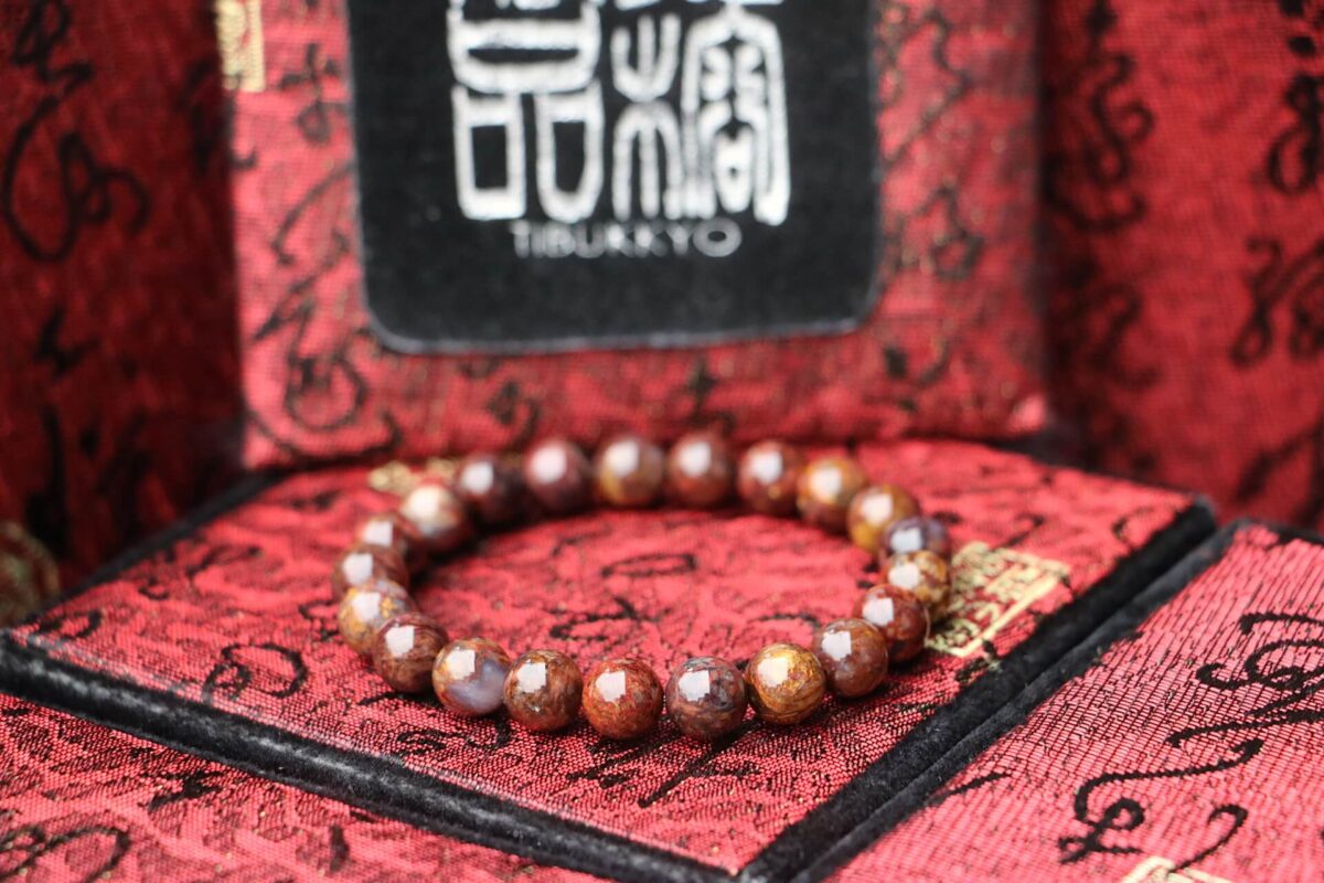 TIBUKKYO Taiwan Derong Collection｜Original undyed red Peter stone hand beads 8mm｜Plain beads