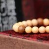 台灣德榕藏品｜雞蛋黃緬甸黃玉手珠8mm圓珠｜老料六道木隔珠