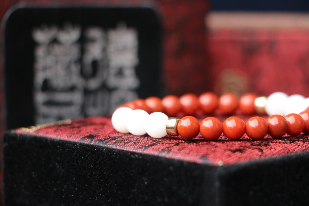 TIBUKKYO Taiwan Derong Collection｜Exquisite South Red Agate Hand Beads 6.5-7mm｜Full Colors and Meat｜Tradacna Beads