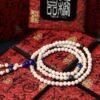 台灣德榕藏品｜星月菩提108顆6mm圓珠｜黑曜石｜藍琉璃佛頭
