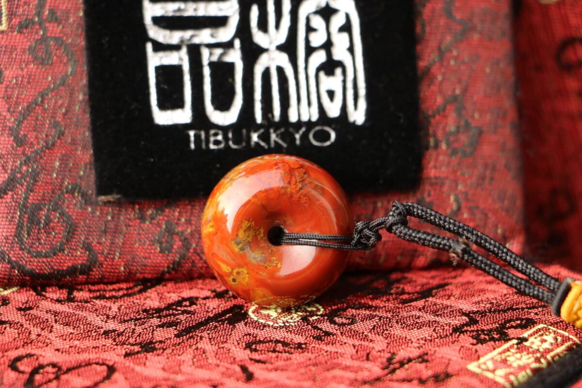 Taiwan Derong Collection｜Original Warring States Red Agate Safety Buckle Pendant｜26.3mmX14.3mm
