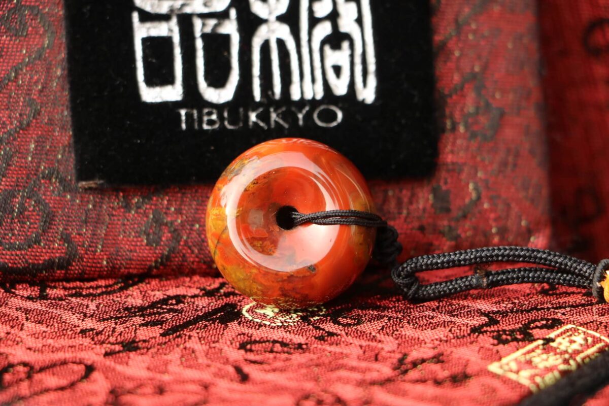 Taiwan Derong Collection｜Original Warring States Red Agate Safety Buckle Pendant｜26.3mmX14.3mm