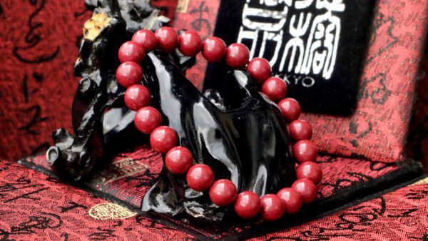 台灣德榕藏品｜原礦紫金砂硃砂手珠｜8mm