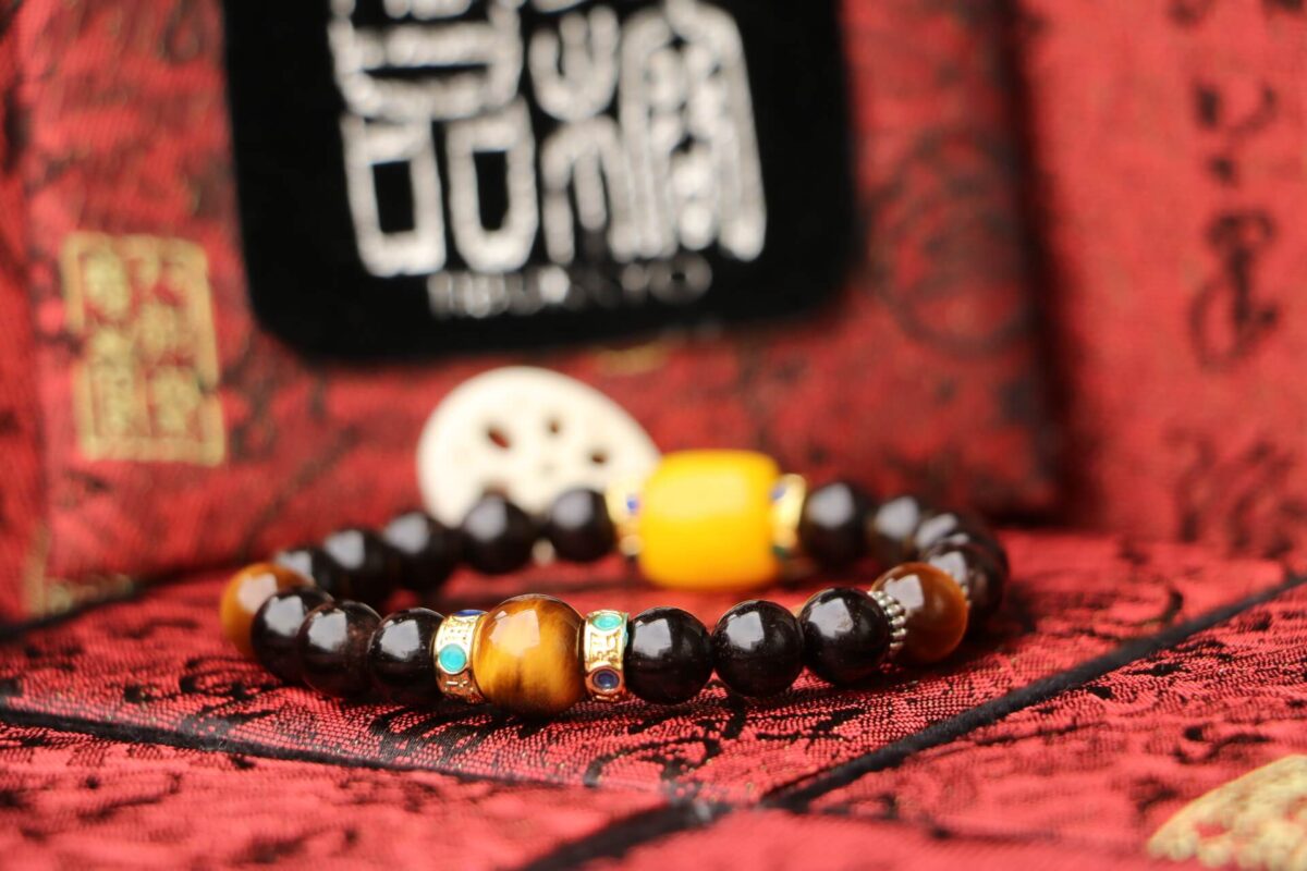 Taiwan Derong Collection｜Exquisite Indonesian Coconut Hand Beads 8mm Round Beads｜Tiger Eye Stone｜White Jade Lotus Root Slices