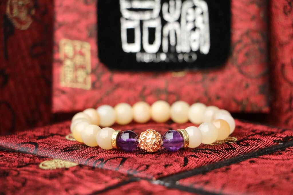 Taiwan Derong Collection｜Ice Floating Burmese Topaz Hand Beads 8mm Round Beads｜Amethyst Beads